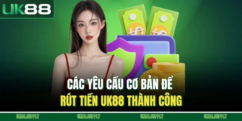 Các yêu cầu cơ bản để rút tiền UK88 thành công