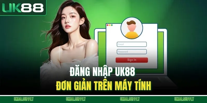 Đăng nhập UK88 đơn giản trên máy tính