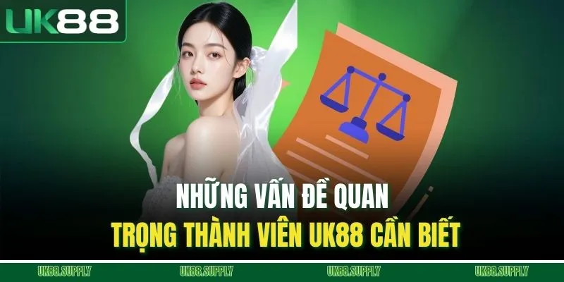 Những vấn đề quan trọng thành viên UK88 cần biết